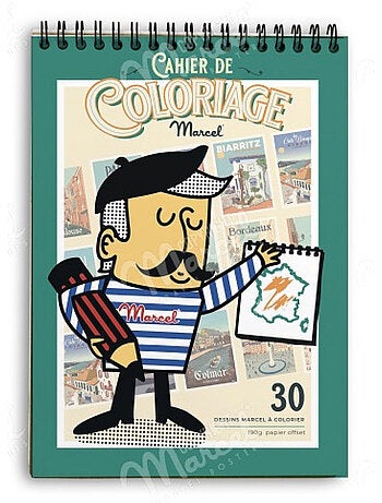 Cahier de coloriage marcel