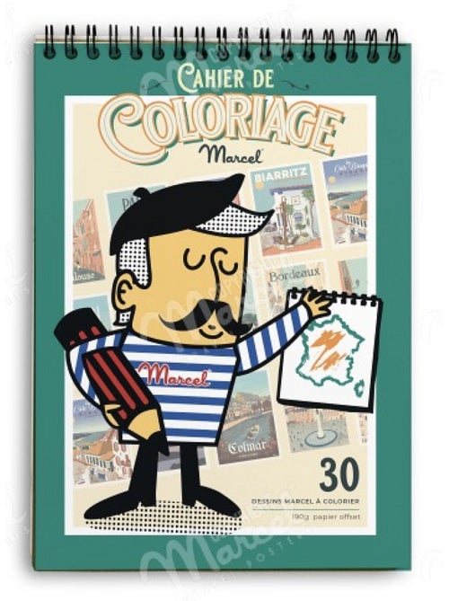 Cahier de coloriage marcel - Kiabi