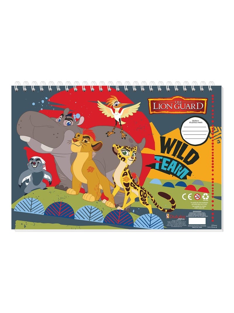 Cahier de dessin Le Roi Lion livre de coloriage A4 + Stickers autocollant N/A - Kiabi