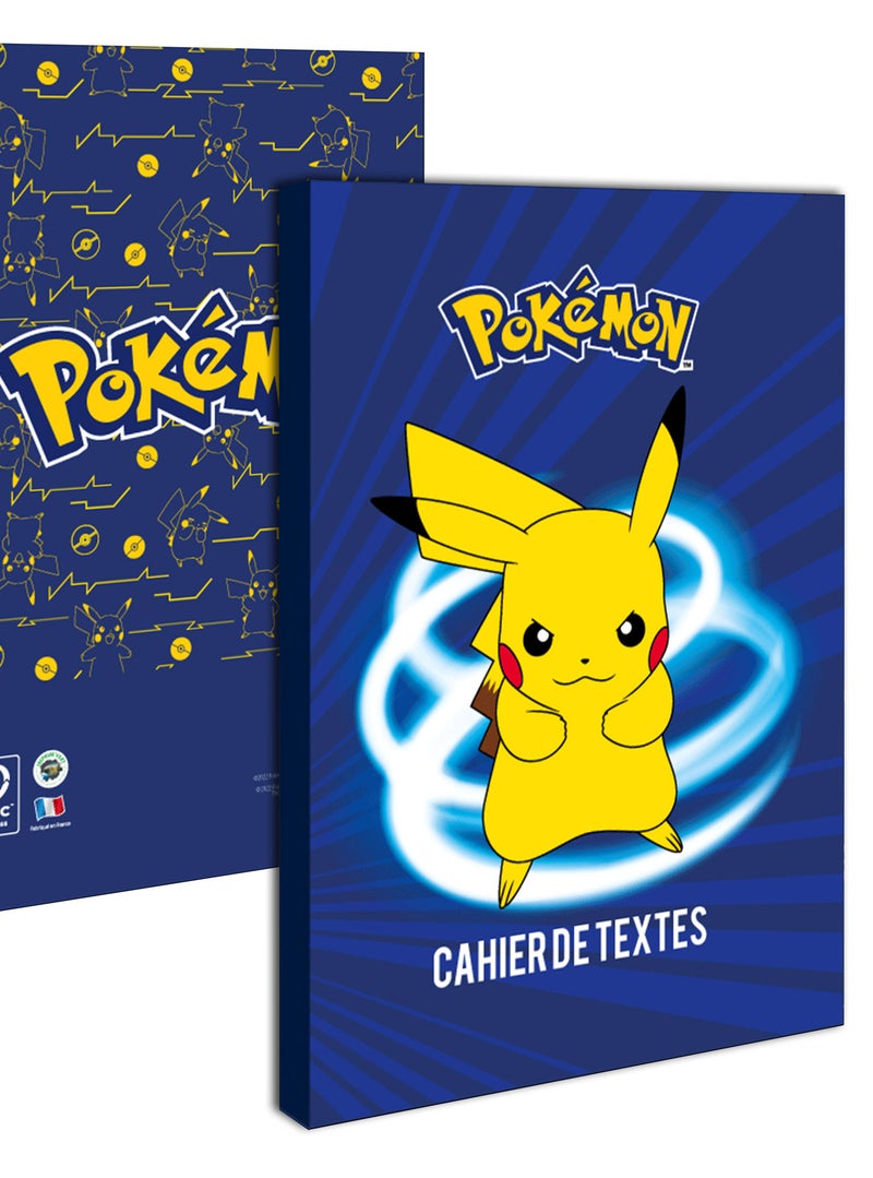 Cahier De Texte Pokemon Bleu - Kiabi