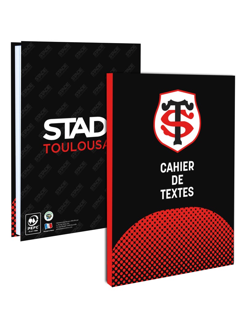 Cahier de texte scolaire Toulouse - Collection officielle Stade Toulousain - Rugby Multicolore - Kiabi