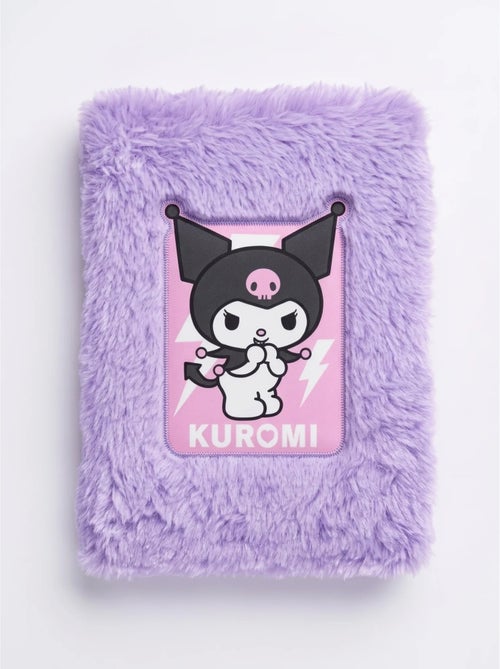 Cahier peluche a5 couverture douce kuromi sanrio - Kiabi