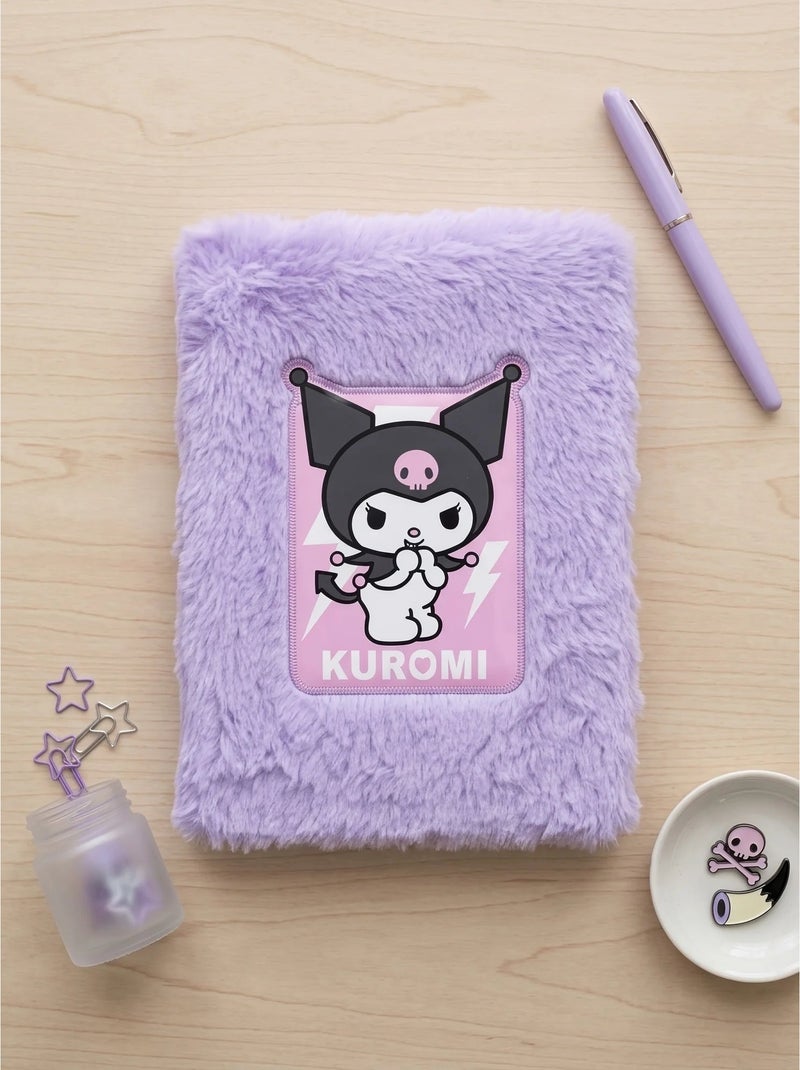 Cahier peluche a5 couverture douce kuromi sanrio Multicolore - Kiabi