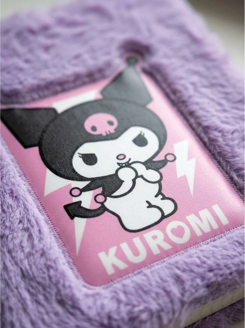 Cahier peluche a5 couverture douce kuromi sanrio - Kiabi