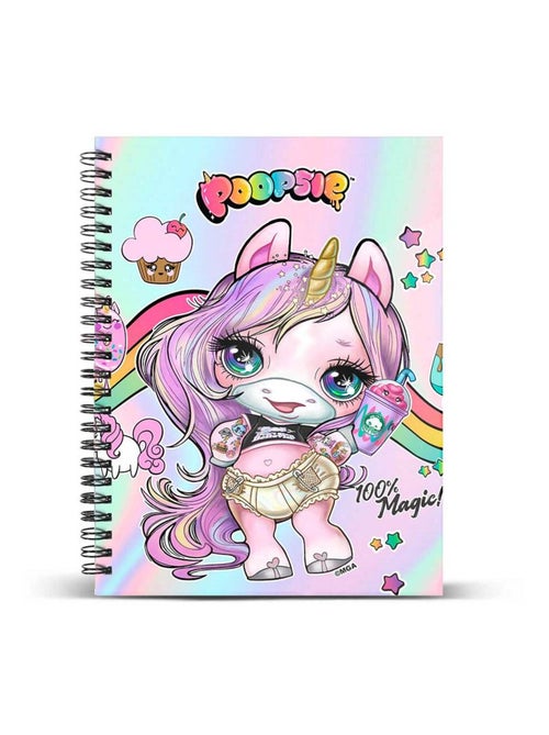 Cahier Shine - Poopsie Slime Surprise Magic - Rose - Taille Unique - Kiabi