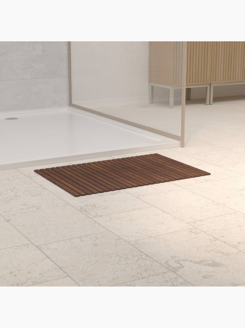 Caillebotis rectangulaire en bambou ARGILEO Marron - Kiabi