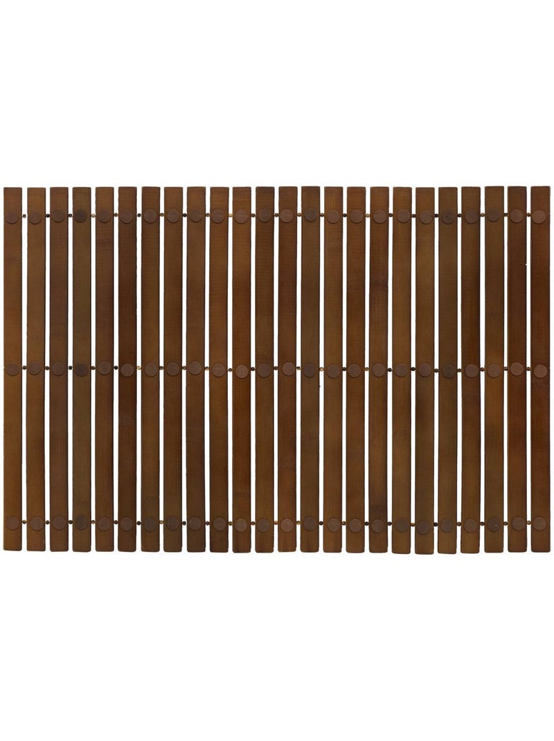 Caillebotis rectangulaire en bambou argileo Marron - Kiabi