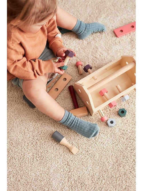 Caisse à outils Kid's Hub en bois de hêtre FSC® - Kiabi