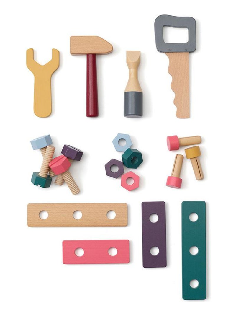 Caisse à outils Kid's Hub en bois de hêtre FSC® Multicolore - Kiabi