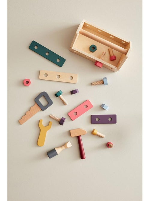 Caisse à outils Kid's Hub en bois de hêtre FSC® - Kiabi