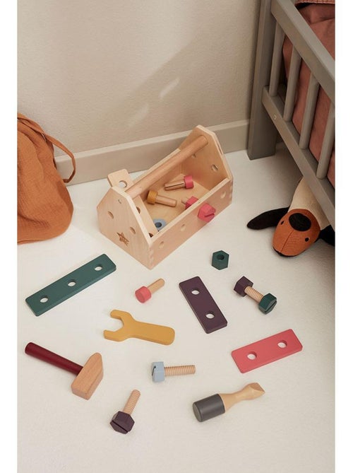 Caisse à outils Kid's Hub en bois de hêtre FSC® - Kiabi