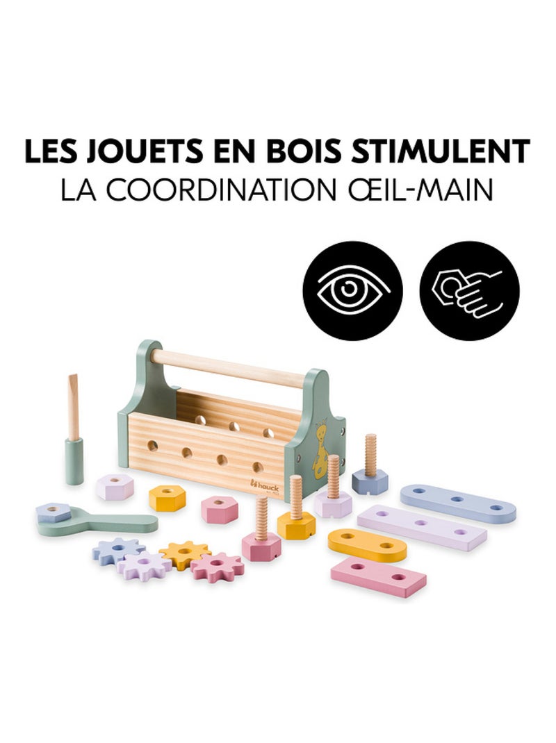Caisse à outils Learn to Repair Beige - Kiabi