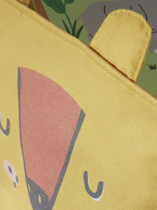 Caisse cube de rangement tissu lion LE ROI DE LA JUNGLE - Kiabi