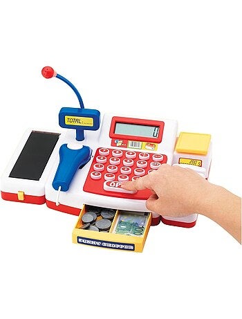 Caisse de supermarché avec scanneur