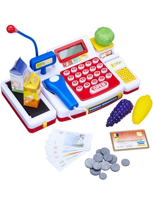 Caisse de supermarché avec scanneur - Kiabi