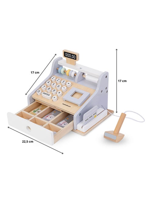 Caisse enregistreuse en bois avec scanner et extras Mamabrum - Kiabi Caisse enregistreuse en bois avec scanner et extras Mamabrum - Kiabi