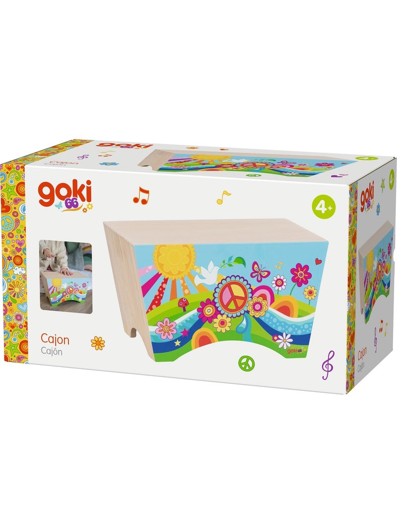 Cajon Flower Power Bleu - Kiabi