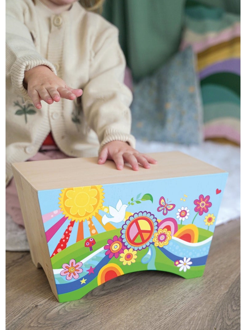 Cajon Flower Power Bleu - Kiabi