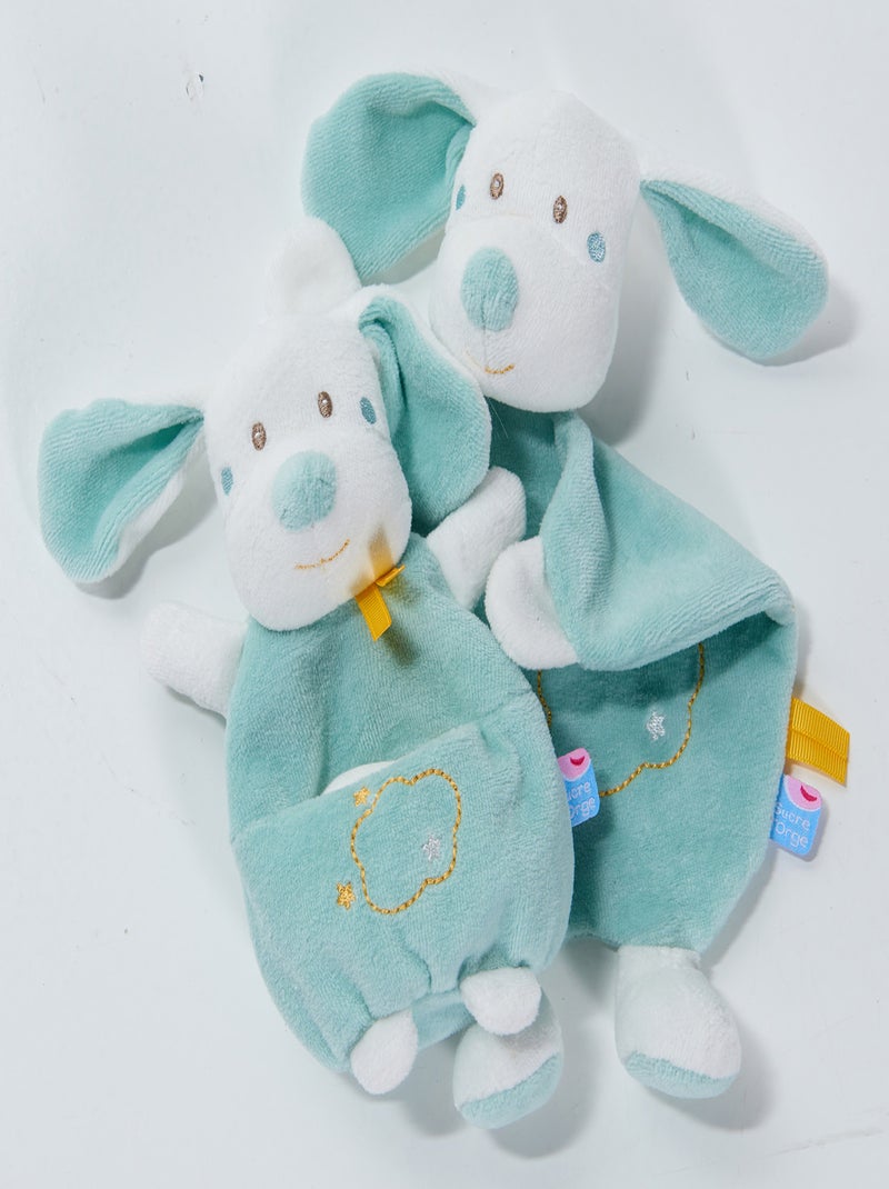 CAJOU CHIEN VELOURS RASE Bleu - Kiabi