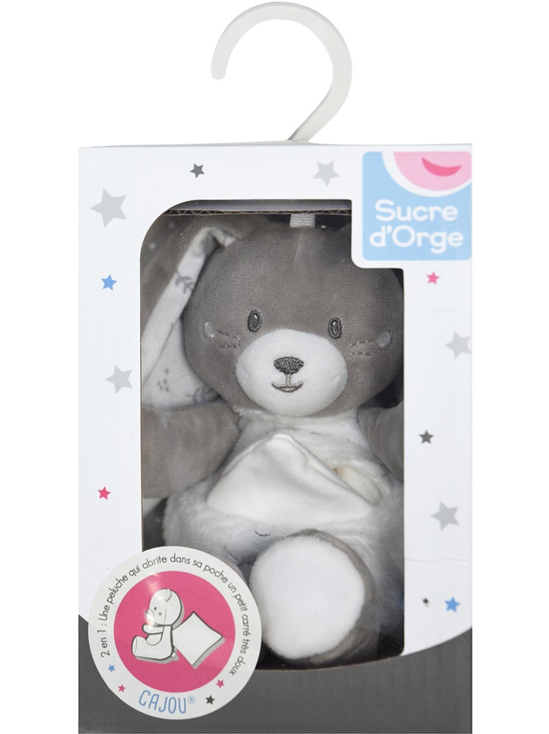 CAJOU LAPIN RUDEL VELOURS DOUX Gris - Kiabi
