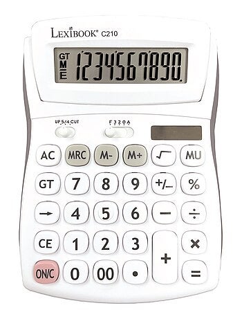 Calculatrice de bureau 10 chiffres avec écran à angle ajustable