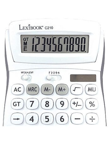 Calculatrice de bureau 10 chiffres avec écran à angle ajustable