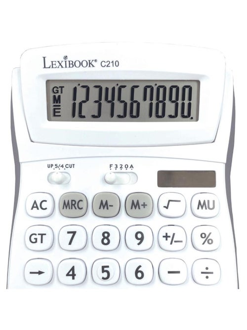 Calculatrice de Bureau 10 Chiffres avec Écran à Angle Ajustable - Kiabi