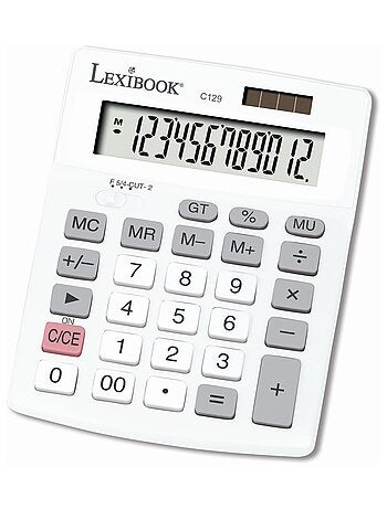 Calculatrice de bureau 12 chiffres avec double alimentation