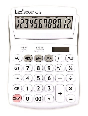 Calculatrice de bureau à 12 chiffres