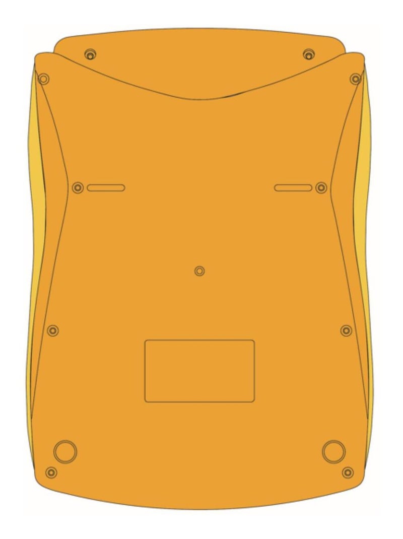 Calculatrice de Bureau jaune 10 Chiffres avec Écran à Angle Ajustable Jaune - Kiabi