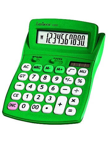 Calculatrice de bureau verte 10 chiffres