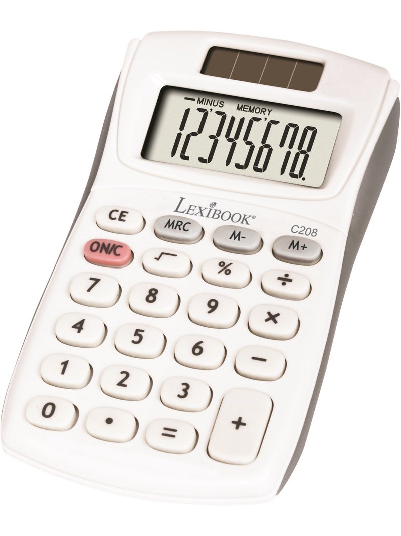 Calculatrice de Poche 8 Chiffres Blanc - Kiabi