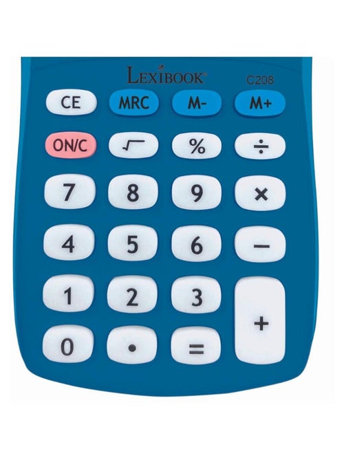 Calculatrice de Poche bleue 8 Chiffres - Kiabi