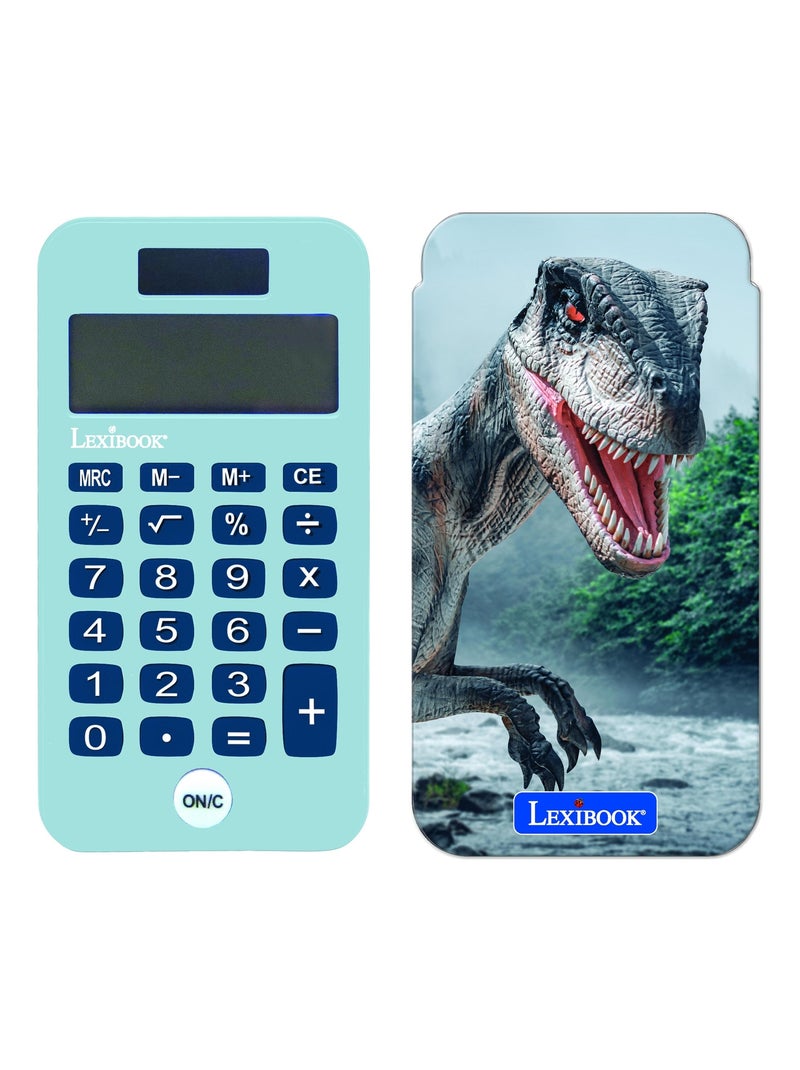 Calculatrice de poche Dinosaures Bleu - Kiabi