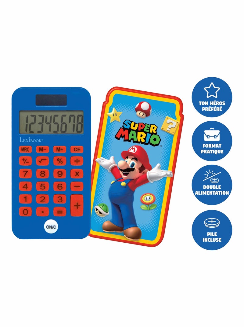 Calculatrice de poche Super Mario Bleu - Kiabi
