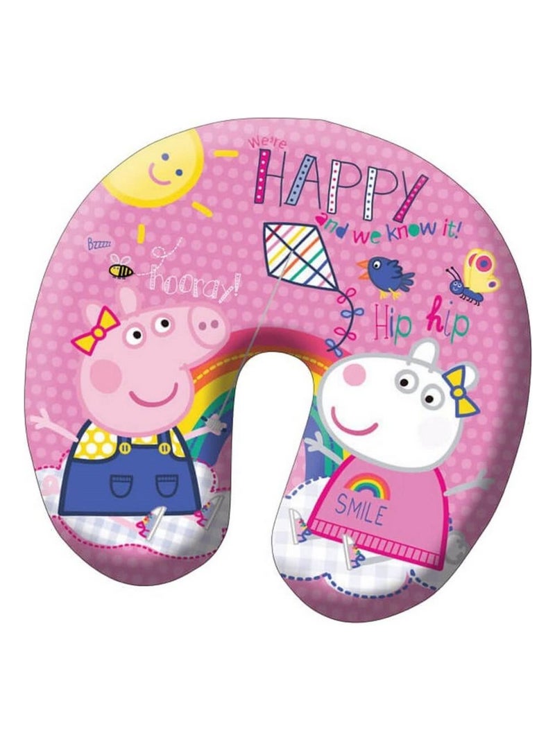 Cale tete Peppa Pig tour de cou voyage voiture coussin Multicolore - Kiabi