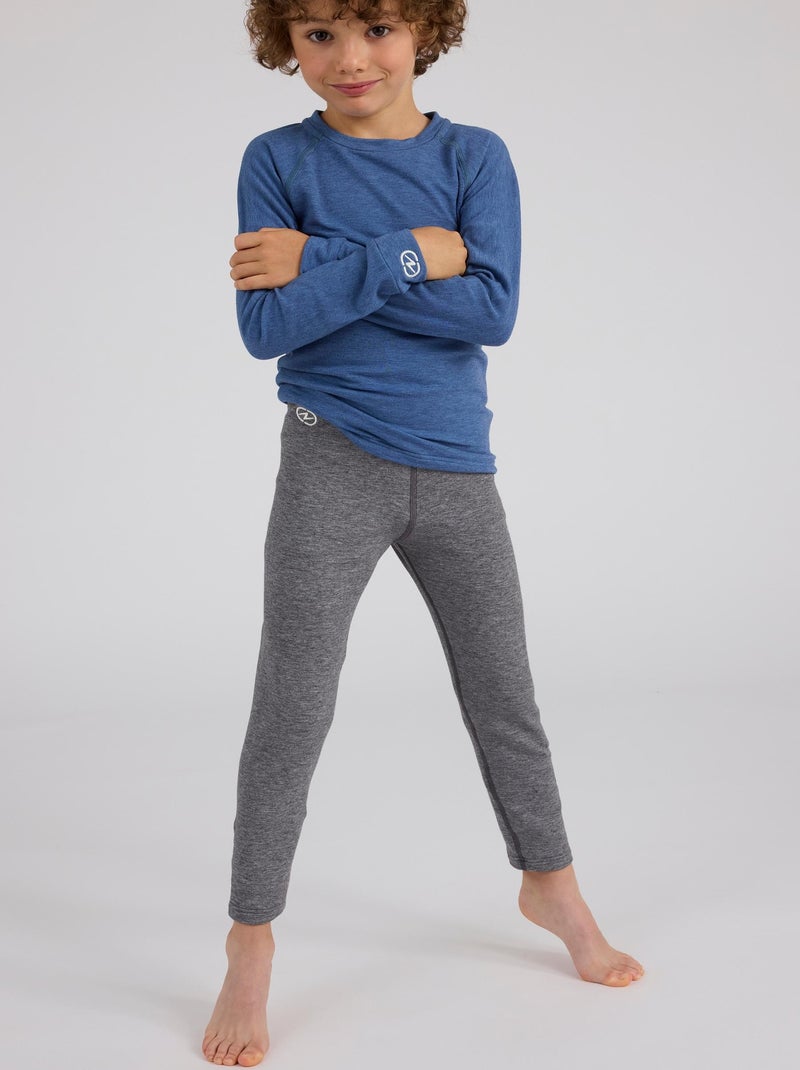 Caleçon Comfort Thermolactyl 4 enfant - DamartSport Gris chiné - Kiabi