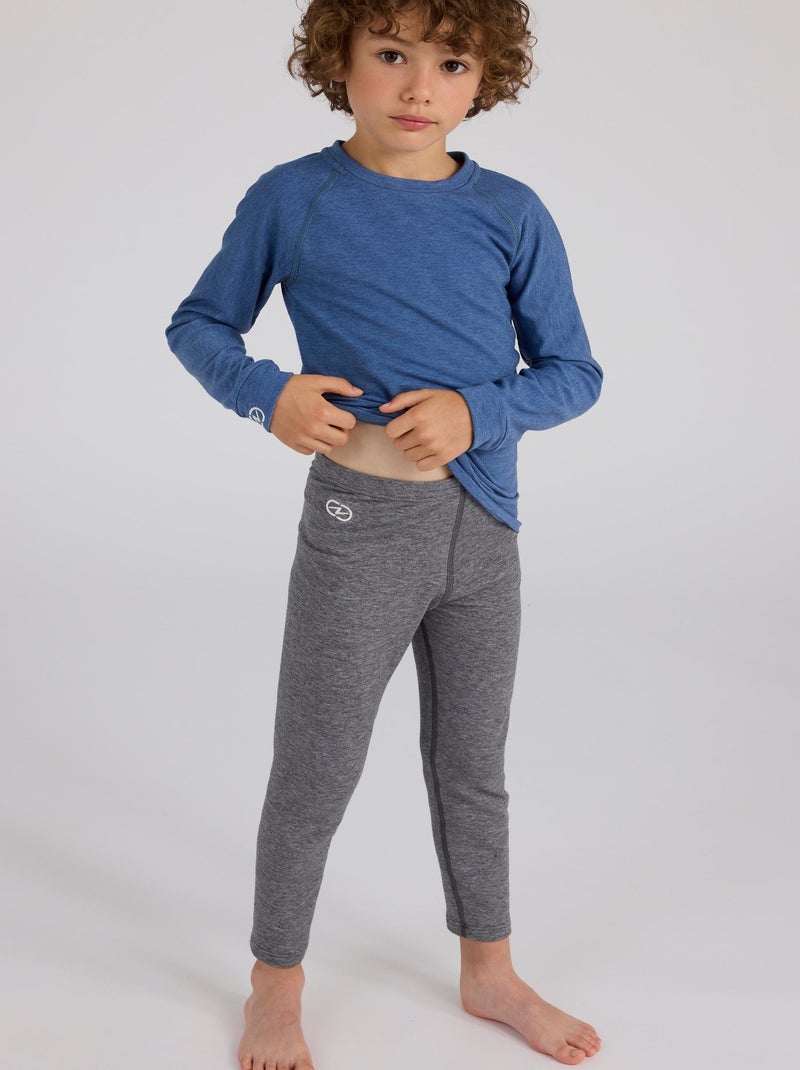 Caleçon Comfort Thermolactyl 4 enfant - DamartSport Gris chiné - Kiabi