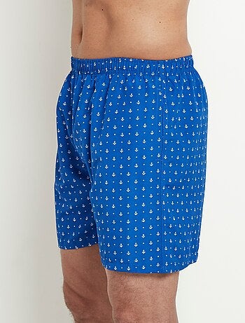 Caleçon de bain micro motif ancres - AFIBEL