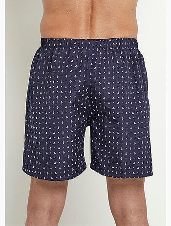 Caleçon de bain micro motif ancres