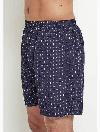 Caleçon de bain micro motif ancres