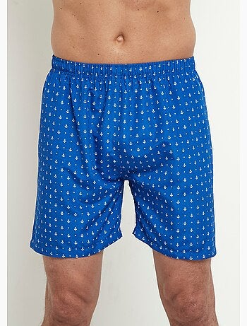 Caleçon de bain micro motif ancres