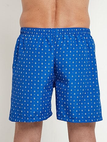 Caleçon de bain micro motif ancres
