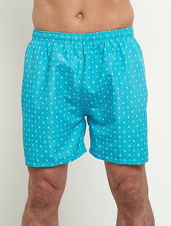 Caleçon de bain micro motif ancres