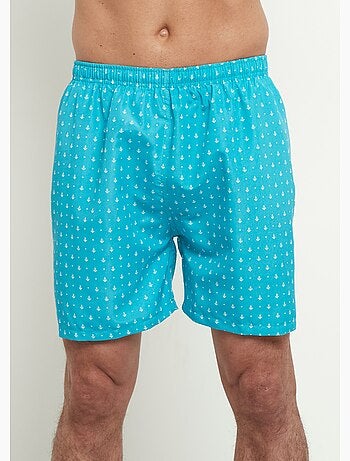 Caleçon de bain micro motif ancres