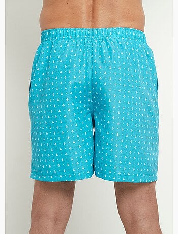 Caleçon de bain micro motif ancres