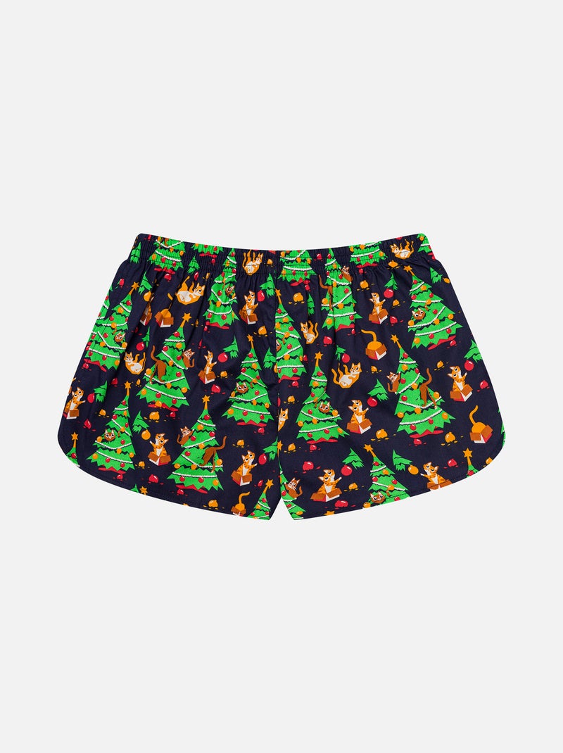 Caleçon Femme Le Noël des Chats Vert - Kiabi