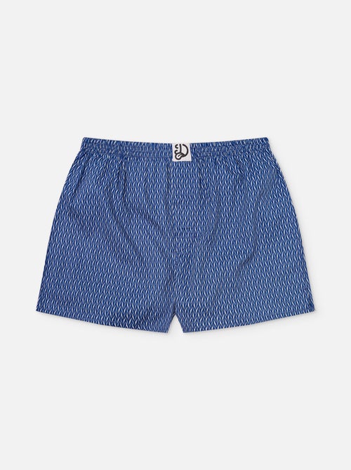 Caleçon Homme bleu et gris - Kiabi