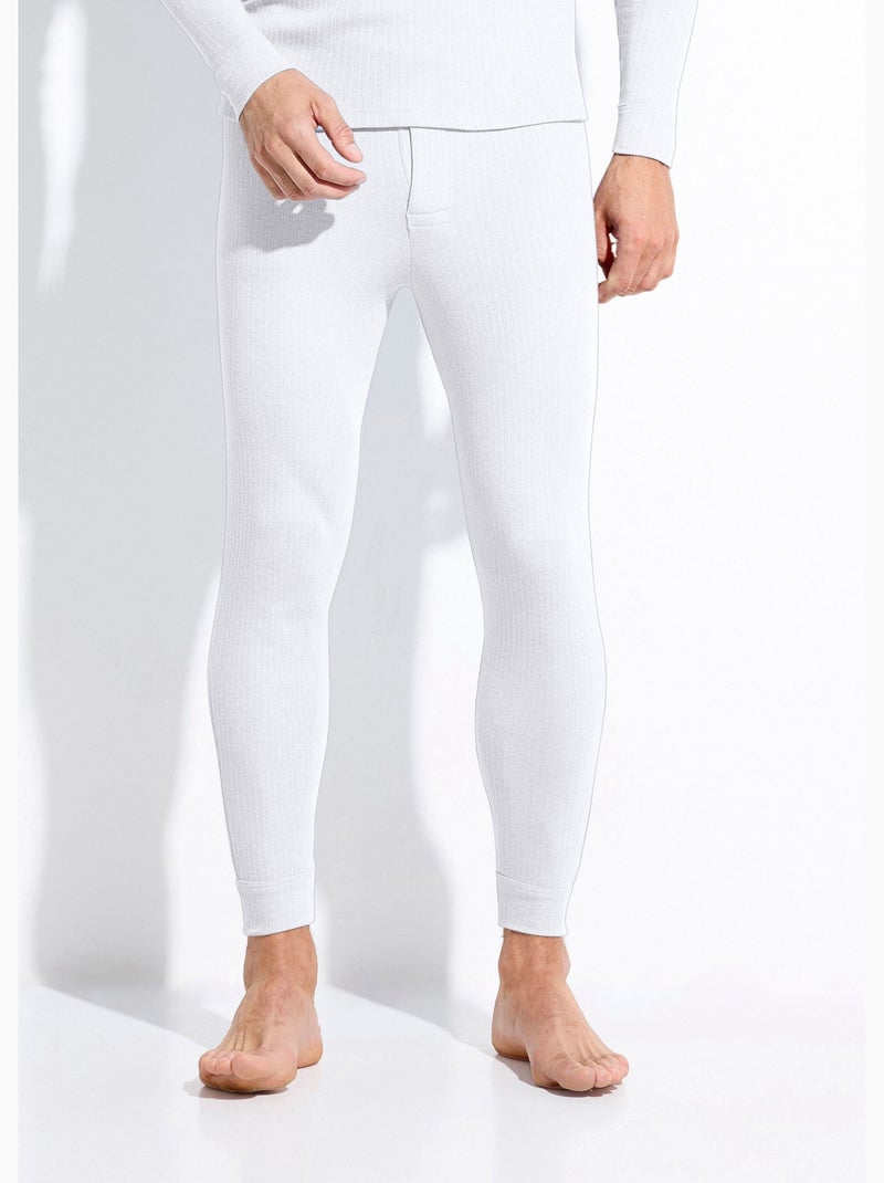 Caleçon long sous-vêtement chaud Blanc Homme Kiabi