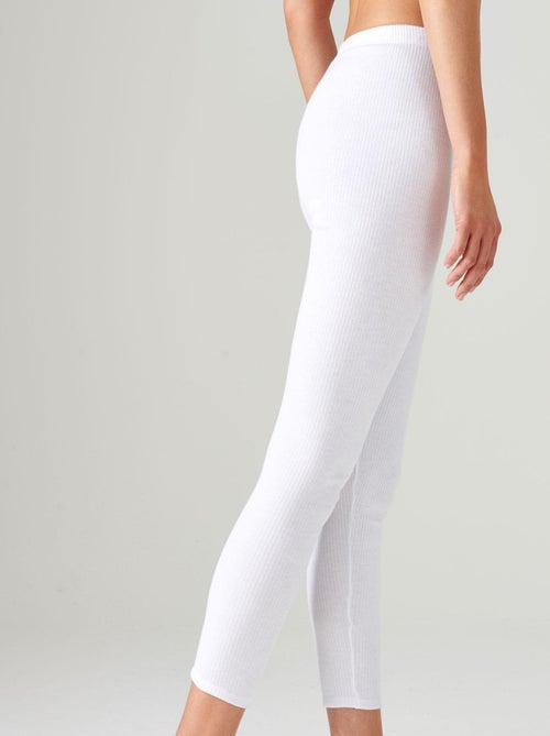 Caleçon long Thermolactyl, côtes molletonnées - Damart - Kiabi